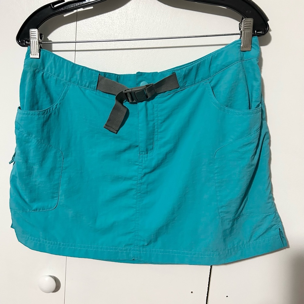 Teal Mini Skirt with Belt Columbia Sportswear Co